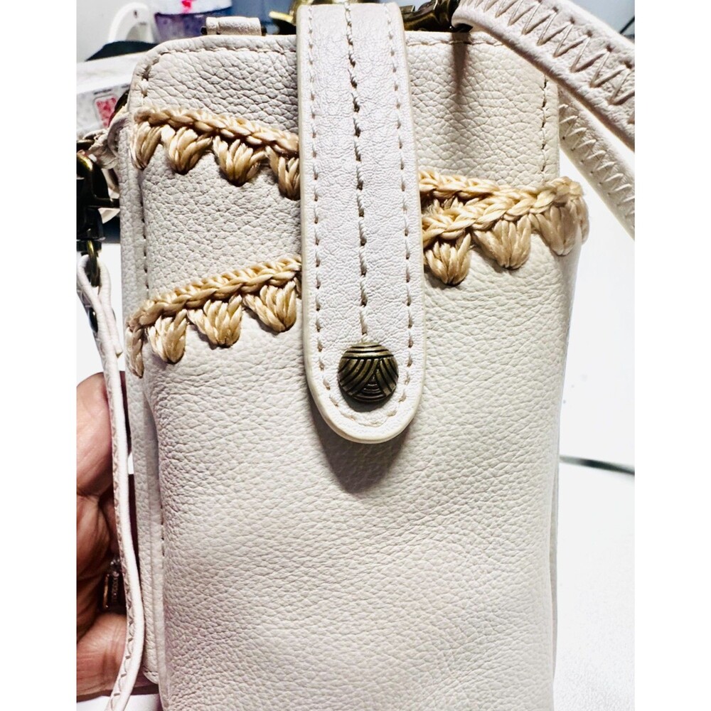 NWOT The Sak 3 in 1 Iris North South Smartphone Crossbody Off White Wristlet